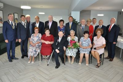 Zdjęcie z uroczystości Jubileuszu 50-lecia Pożycia Małżeńskiego