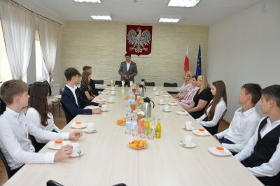 Zdjęcie ze spotkania z Wzorowymi Uczniami