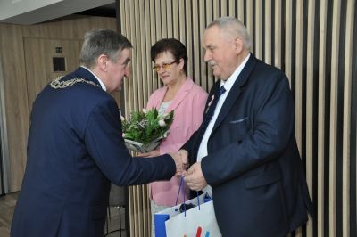 Zdjęcie z obchodów jubileuszu "Złotych Godów"