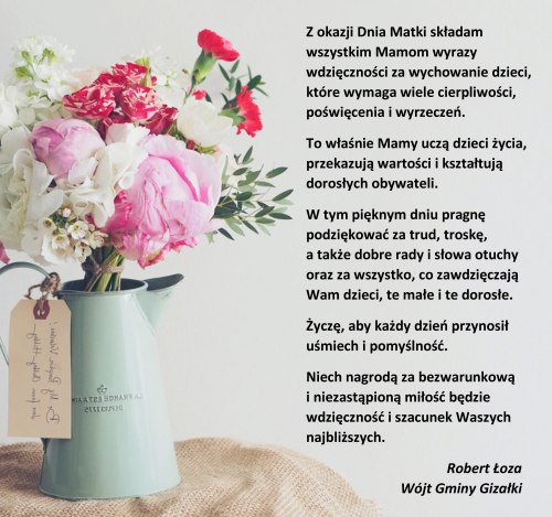 Życzenia z okazji Dnia Matki
