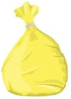Żółty worek na odpady