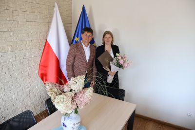 Zdjęcie z wręczenia aktu nadania stopnia nauczyciela mianowanego