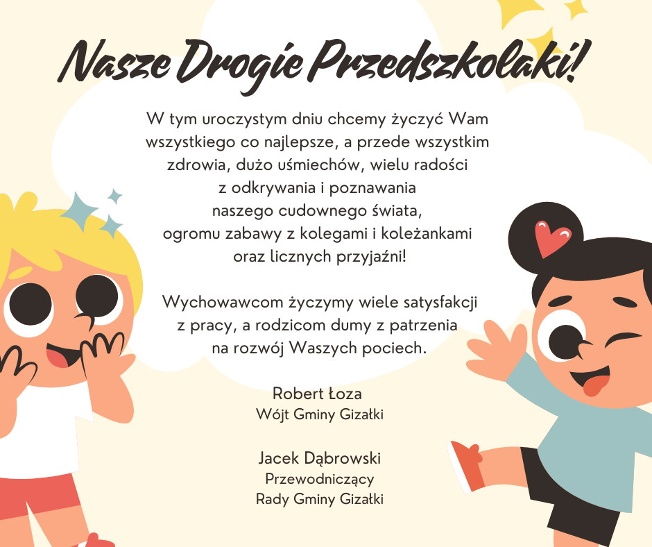 Życzenia z okazji Dnia Przedszkolaka