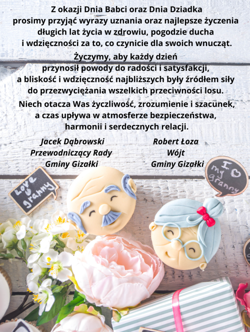 Życzenia z okazji Dnia Babci i Dnia Dziadka