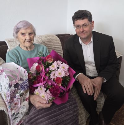 Zdjęcie z jubilatką