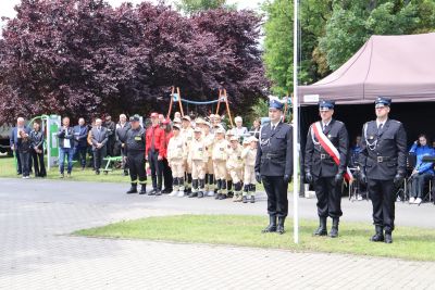 Zdjęcie z obchodów jubileuszu 125-lecia Ochotniczej Straży Pożarnej w Szymanowicach
