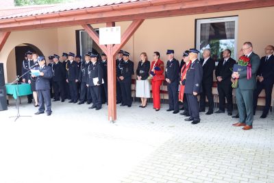 Zdjęcie z obchodów jubileuszu 125-lecia Ochotniczej Straży Pożarnej w Szymanowicach