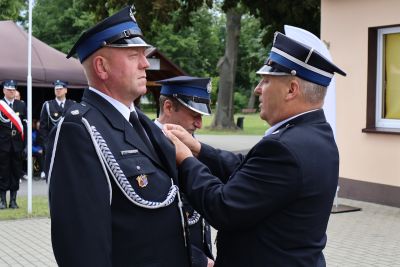 Zdjęcie z obchodów jubileuszu 125-lecia Ochotniczej Straży Pożarnej w Szymanowicach