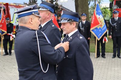 Zdjęcie z obchodów jubileuszu 125-lecia Ochotniczej Straży Pożarnej w Szymanowicach