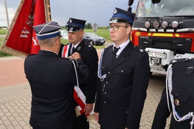 Zdjęcie z obchodów jubileuszu 125-lecia Ochotniczej Straży Pożarnej w Szymanowicach