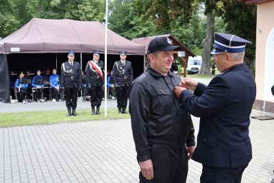 Zdjęcie z obchodów jubileuszu 125-lecia Ochotniczej Straży Pożarnej w Szymanowicach