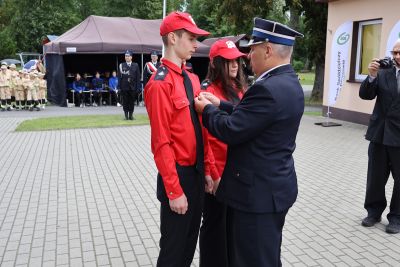 Zdjęcie z obchodów jubileuszu 125-lecia Ochotniczej Straży Pożarnej w Szymanowicach
