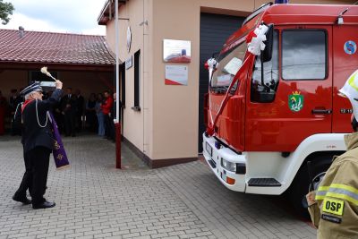 Zdjęcie z obchodów jubileuszu 125-lecia Ochotniczej Straży Pożarnej w Szymanowicach