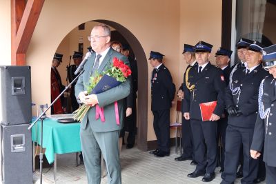 Zdjęcie z obchodów jubileuszu 125-lecia Ochotniczej Straży Pożarnej w Szymanowicach