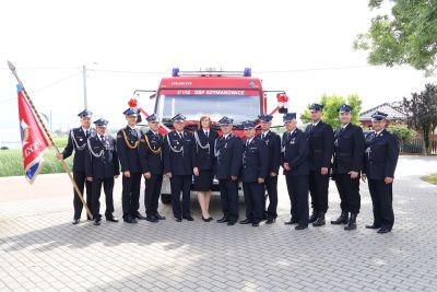 Zdjęcie z obchodów jubileuszu 125-lecia Ochotniczej Straży Pożarnej w Szymanowicach