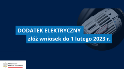 Dodatek elektryczny dla osób ogrzewających gospodarstwa domowe prądem