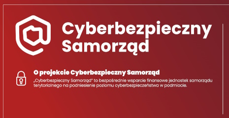 Baner projektu "Cyberbezpieczny Samorząd"