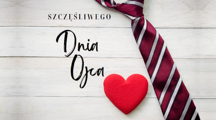 Grafika z napisem Szczęśliwego Dnia Ojca