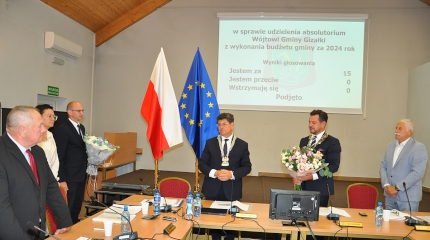 Wójt Gminy Gizałki z wotum zaufania i absolutorium za 2024 rok